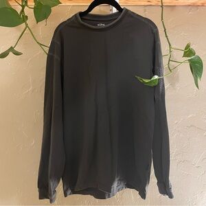 KUHL Men's 100% Organic Cotton Wildfibre Charcoal Long Sleeve Tee